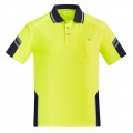 Mens Reinforced Hi Vis Squad S/S Polo