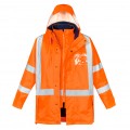 Mens Hi Vis X Back Taped 4 in 1 Waterproof Jacket