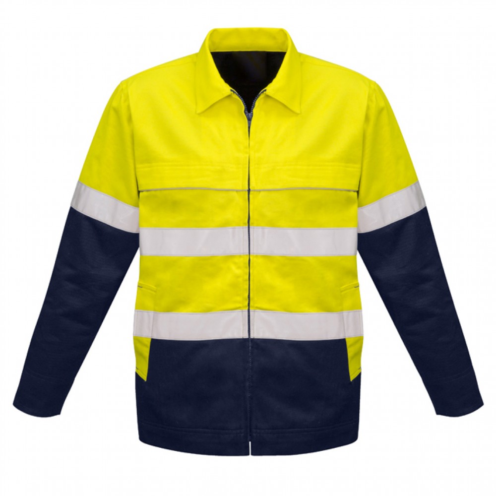 Mens Hi Vis Cotton Drill Jacket