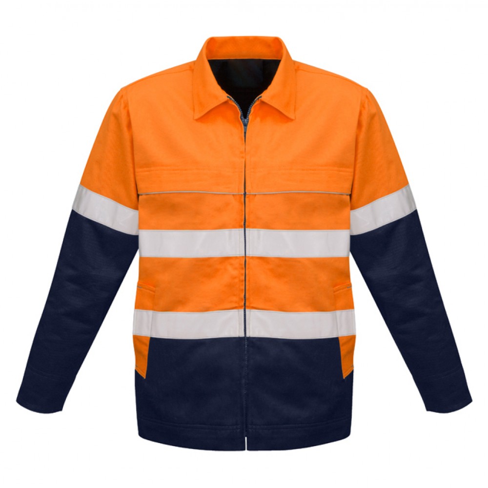 Mens Hi Vis Cotton Drill Jacket