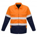 Mens Hi Vis Cotton Drill Jacket