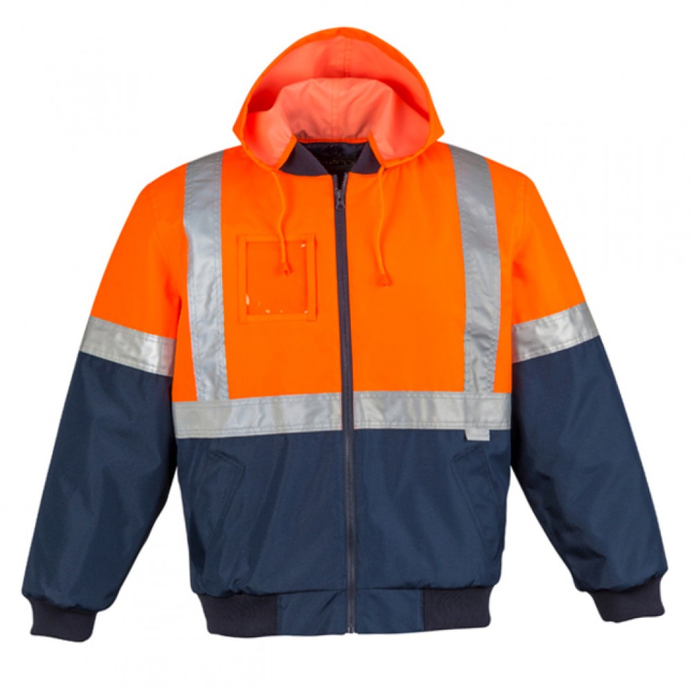 Mens HI Vis Quilted Flying Jacket