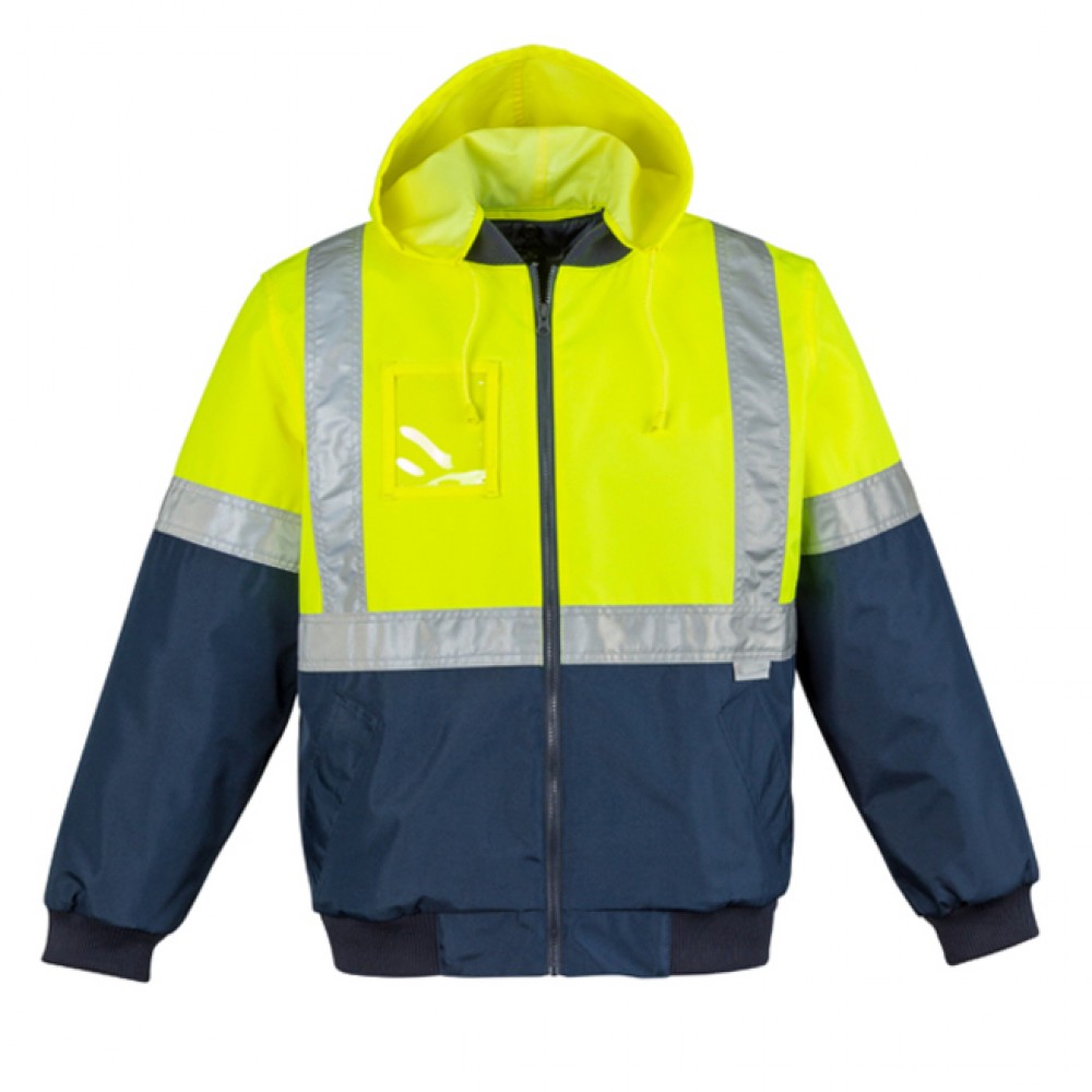 Mens HI Vis Quilted Flying Jacket