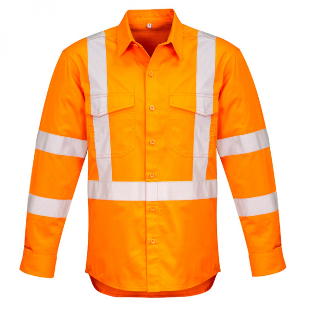 Mens Hi Vis X Back Taped Shirt