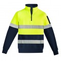 Mens Hi Vis 1/4 Zip Pullover - Hoop Taped