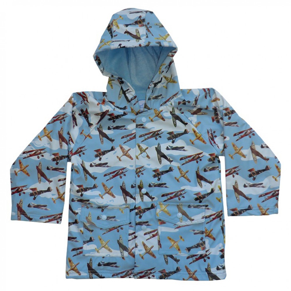 Vintage Planes Childrens Raincoat